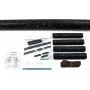 HellermannTyton 380-04005 Termosusitraukiantis vamzdelis, juodas, polioletinas, 4,8 mm išsiplėtęs, 3 mm susitraukęs, 70 mm ilgio