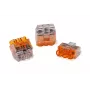 HellermannTyton HCPM-3 Push-in Wire Connector 3-Pole Transparent 1-2.5 mm² Flexible 0.5-2.5 mm² Solid