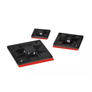 HellermannTyton QM30APT-A-PA66-BK Lipnus laikiklis 30x30mm Juodas (100 vnt. pakuotė)