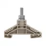 Weidmüller WF 6 Stud Terminal Block 35 mm², Stud Connection, 125 A, 1000 V, Dark Beige