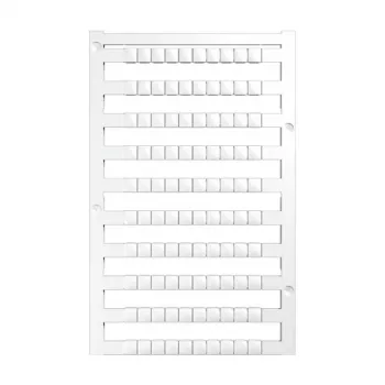 Weidmüller DEK 5/5 PLUS MC NE WS Terminal Block Marker, Polyamide, White, 1000 Pieces, V-2