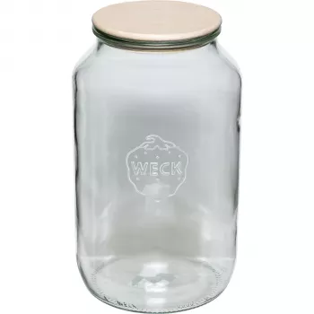 WECK Round Rim Jar 3L su mediniu dangteliu