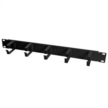 ALLNET ALL-S0002032 Shelf Accessories – 19 colių 1U stelažo montavimo rinkinys ALL-S0002030 jungikliui, juodas