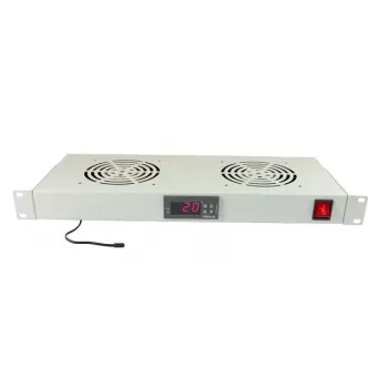ALLNET ALL-S0002125 Rack Accessory Fan Panel 19 inch 1U 2 Fans 120mm 200m³/h 45dB 230V