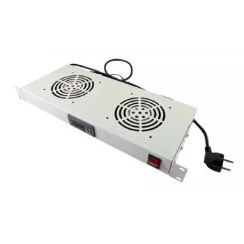 ALLNET ALL-S0002125 Rack Accessory Fan Panel 19 inch 1U 2 Fans 120mm 200m³/h 45dB 230V