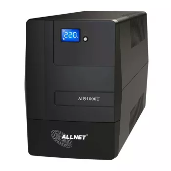 ALLNET UPS 1000VA Line-Interactive USB LCD Display – (Offline) UPS – 26 min (ALL91000T)