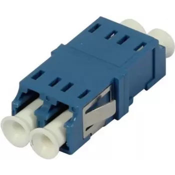 SYNERGY21 LC-LC vienmodis dvigubas šviesolaidinis adapteris, be flanšo, mėlynas, PVC, keramine mova