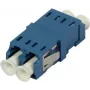 SYNERGY21 LC-LC vienmodis dvigubas šviesolaidinis adapteris, be flanšo, mėlynas, PVC, keramine mova