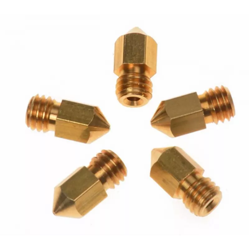 ALLNET 4duino 3D Nozzle Kit M6 Brass Nozzles 7-Pack (0.2-1.0mm) 1,75mm Filament E3D V5/V6