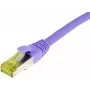 SYNERGY21 Patch Cable RJ45, CAT6A 500MHz, 30m, Purple, S/FTP, TPE/LSZH (Ultraflex), AWG26, with Cat.7 Raw Cable