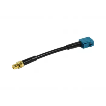 ALLNET Antenos laidas LMR-195 SMA Moteris → Fakra Moteris Waterblue Keycode Z 10 cm