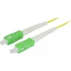 SYNERGY21 Fiber Optic Patch Cable 15m SC/APC-SC/APC 9/125µm OS2 G.657.A2 Simplex 2mm Bend-Insensitive Yellow