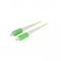 SYNERGY21 Šviesolaidinis jungiamasis kabelis 20m SC/APC – SC/APC OS2 G.657.A2 9/125µm Simplex 2mm Geltonas