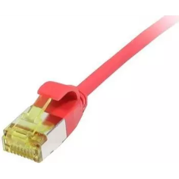 Synergy 21 Patch Cable RJ45 CAT6A 500MHz 10m Red U/FTP Slimline Round d=3,8mm TPE/LSZH Superflex AWG32 with CAT7 Raw Cable