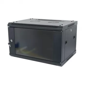 ALLNET SMA-Series 19 inch sieninis korpusas 6U 1-dalis 450 mm gylio juodas plokščios pakuotės