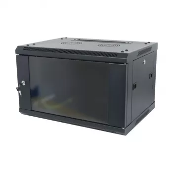ALLNET 19 inch sieninis spintos korpusas 15U, vieno gabalo, gylis 450 mm, juodas, plokščios pakuotės, SMA serija