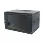 ALLNET 19 inch sieninis spintos korpusas 15U, vieno gabalo, gylis 450 mm, juodas, plokščios pakuotės, SMA serija