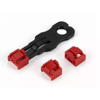 ALLNET TP/RJ45 Blocker Red 10-Pack with Security Key, Dust Cap, Network Security Lock (ALL-TP-RJ45-Blocker-10PCS)