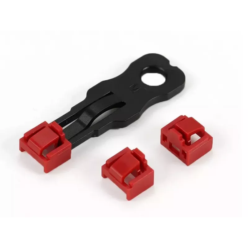 ALLNET TP/RJ45 Blocker Red 10-Pack with Security Key, Dust Cap, Network Security Lock (ALL-TP-RJ45-Blocker-10PCS)