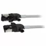 Synergy21 Patch Cable RJ45, CAT6A 500MHz, 0,5m, Grey, S/FTP, Slimline Round d=4,5mm, TPE/LSZH (Superflex), AWG28, with CAT7 Raw Connectors, Rotatable Connector