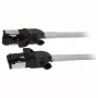 Synergy21 Patch Cable RJ45, CAT6A 500MHz, 1,5m, Grey, S/FTP, Slimline Round d=4,5mm, TPE/LSZH (Superflex), AWG28, with CAT7 Raw Connector, Rotatable Connector