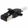 Synergy21 Patch Cable RJ45, CAT6A 500MHz, 1,0m, White, S/FTP, Slimline Round d=4,5mm, TPE/LSZH (Superflex), AWG28, su CAT7 Raw Cable, Swivel Connector