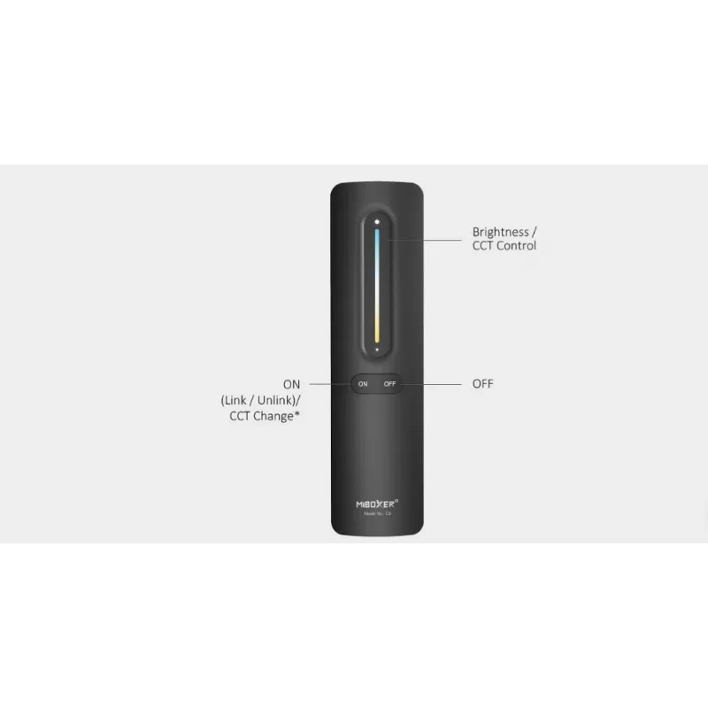 Miboxer Synergy 21 LED nuotolinio valdymo pultas 2.4GHz dvigubos baltos CCT+ reguliatorius (C3-W)