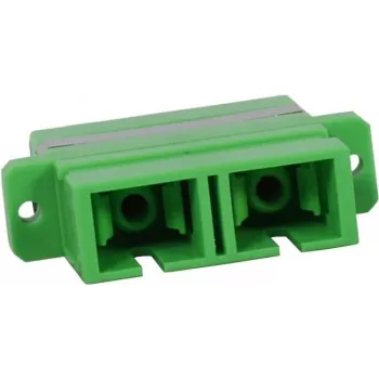 SYNERGY21 Skaidulinės optikos mova SC/APC Moteris–Moteris Vienmodė Duplex OS2 9/125µm PVC Žalia