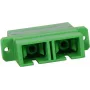 SYNERGY21 Skaidulinės optikos mova SC/APC Moteris–Moteris Vienmodė Duplex OS2 9/125µm PVC Žalia