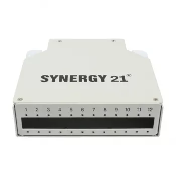 SYNERGY21 LWL montavimo skydelis DIN bėgiui 12x LC Duplex / SC Simplex adapteriams be movų - kabelis