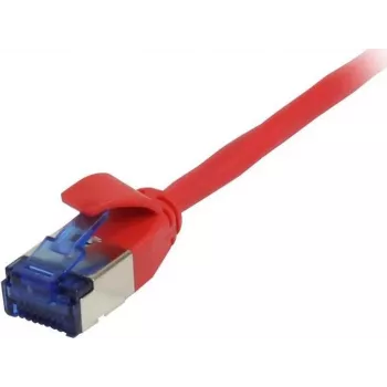 SYNERGY21 Patch Cable RJ45, CAT6A 500MHz, 7,5m, Red, U/FTP, Slimline Round d=3,8mm, TPE (Superflex), AWG32
