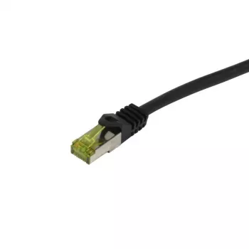 Synergy 21 Patch Cable RJ45 CAT6A S-STP (S/FTP) 500 MHz 12,5 m Black PUR Indoor/Outdoor/Industrial UV/Water/Oil Resistant AWG26 with CAT7 Raw Cable