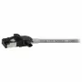 Synergy21 Patch Cable RJ45, CAT6A 500MHz, 0,15m, Pilka, S/FTP, Slimline Round d=4,5mm, TPE/LSZH (Superflex), AWG28, su CAT7 žaliava ir sukamu kištuku