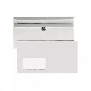 Bong Envelopes 125x235mm Self-Adhesive Window Ultra White Compact Box 1000 Pieces