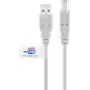 Goobay USB 2.0 laidas 2 m pilkas
