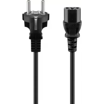 GOOBAY maitinimo laidas 3m juodas Schuko į IEC C13