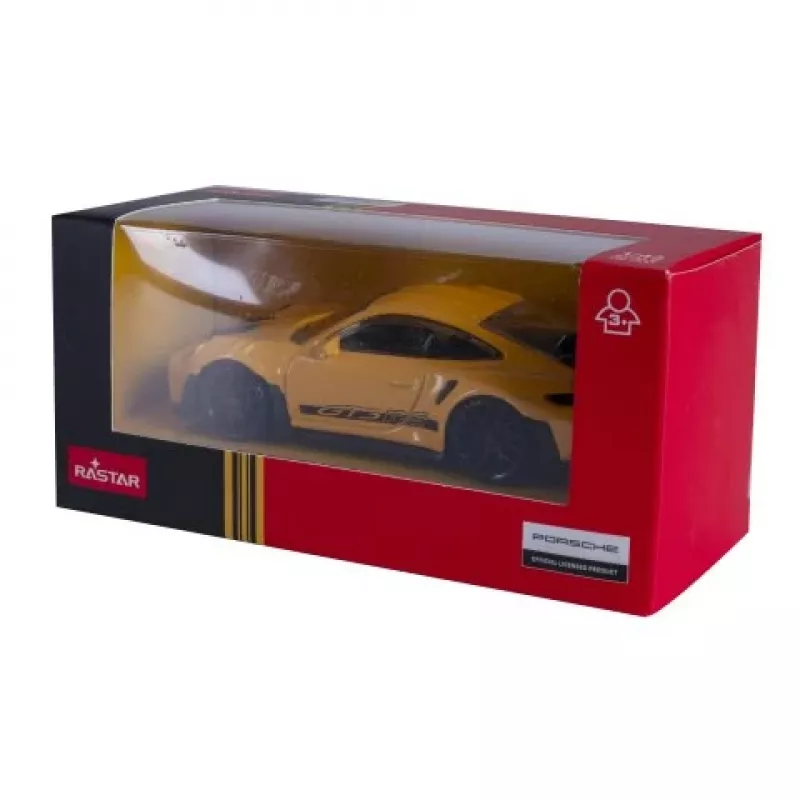 JAMARA Porsche 911 GT3 RS 1:43 geltonas liejimo modelis (402238)