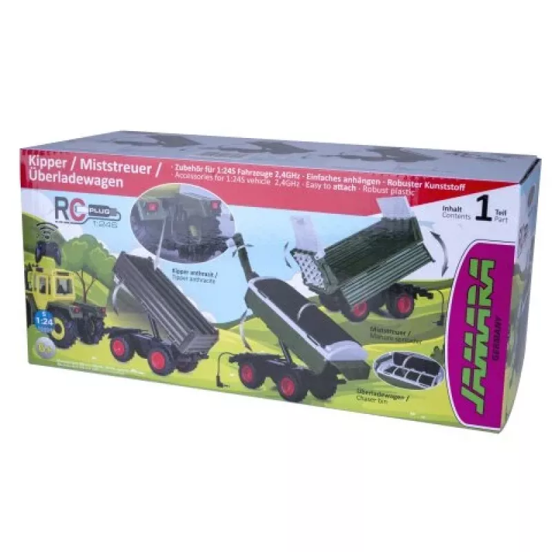 JAMARA Manure Spreader Green for RC Tractor MB-trac 1000 1:24S (423267)
