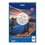 STYLEX College Block Spiral Pad DIN A4 Lined 80 Sheets 70 g/m² White