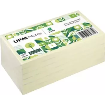 UPM Notes Lipnūs Lapeliai 125x75mm 6 Paketai Geltoni (5655-01PG-6)