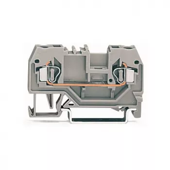 WAGO 280-901 Perėjimo gnybtų blokas, 2 laidininkai, 2,5 mm², CAGE CLAMP, pilkas
