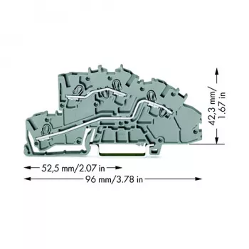 WAGO 2003-7642 - 5,2 mm - 96 mm - 42,3 mm - 400 V