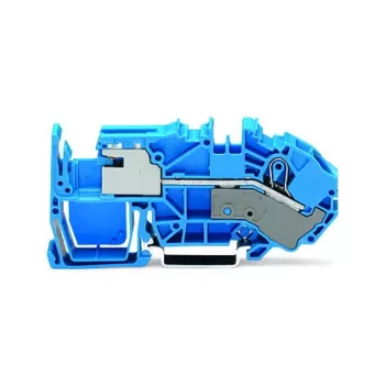 WAGO 2016-7714 vienlaidė N atjungimo gnybtų kaladėlė, 16 mm², Push-in CAGE CLAMP, mėlyna