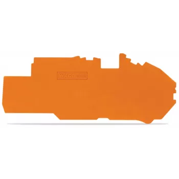 WAGO 2016-7792 Šoninis dangtelis gnybtų blokams, oranžinis, 1 mm × 98,1 mm × 41,7 mm, 3,5 g