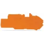 WAGO 2016-7792 Šoninis dangtelis gnybtų blokams, oranžinis, 1 mm × 98,1 mm × 41,7 mm, 3,5 g