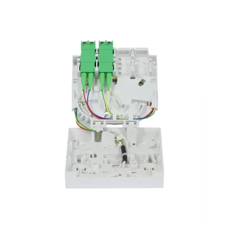Synergy 21 FTTH Compact Box Pre-Terminated, 4xLC/APC to Open End, 60m, 9/125µm, G.657.A2, 4-Fiber, OD 2,2mm