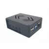 ALLNET Rock 4 C+ Aluminium Case ecoPI PRO LP Black, korpusas, skirtas Radxa Rock Pi 4C Plus