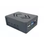 ALLNET Rock 4 C+ Aluminium Case ecoPI PRO LP Black, korpusas, skirtas Radxa Rock Pi 4C Plus