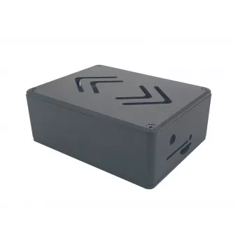ALLNET Rock 4 C+ Aluminium Case ecoPI PRO LP Black, korpusas, skirtas Radxa Rock Pi 4C Plus