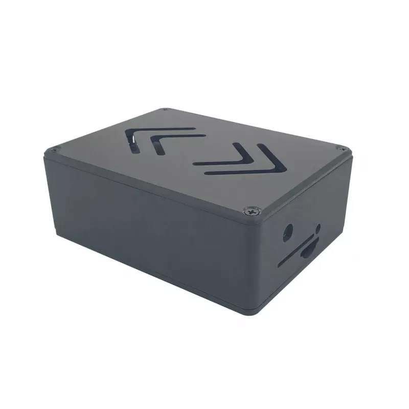 ALLNET Rock 4 C+ Aluminium Case ecoPI PRO LP Black, korpusas, skirtas Radxa Rock Pi 4C Plus